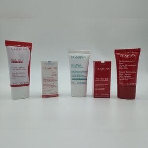 CLARINS Skincare Set 5pc Deluxe Minis Cryo Flash Eye Lift Body Fit NIB SEALED